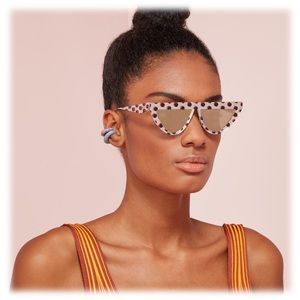 FENDI New/Authentic Silver Lens Defender Sunnies